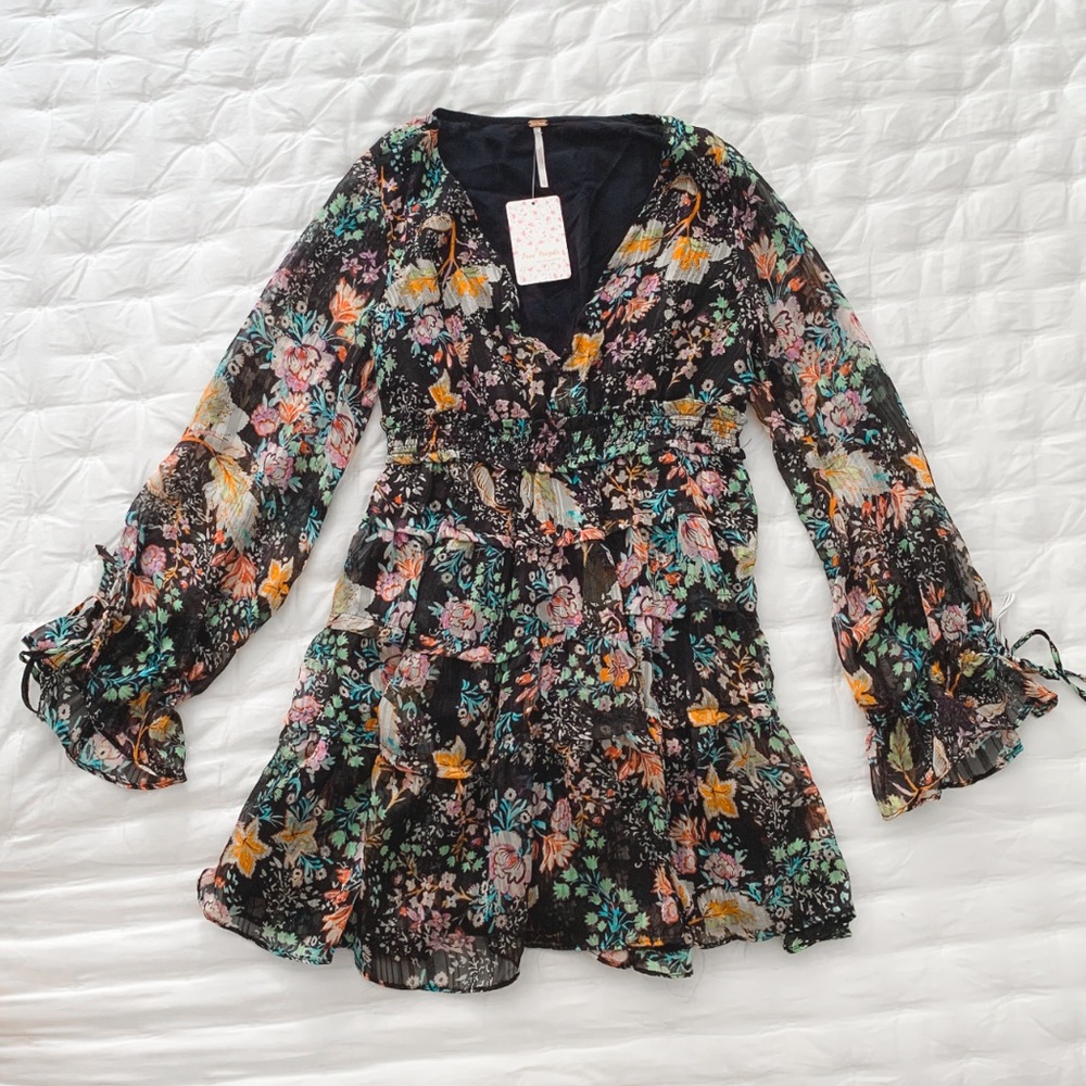 Free people closeer to the heart mini dress